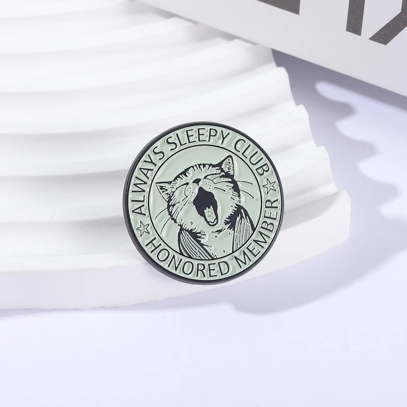 Always Sleepy Club Honored Member Enamel Pin